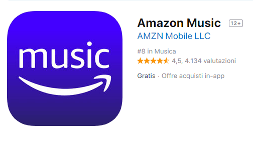 app per ascoltare musica offline con amazon music