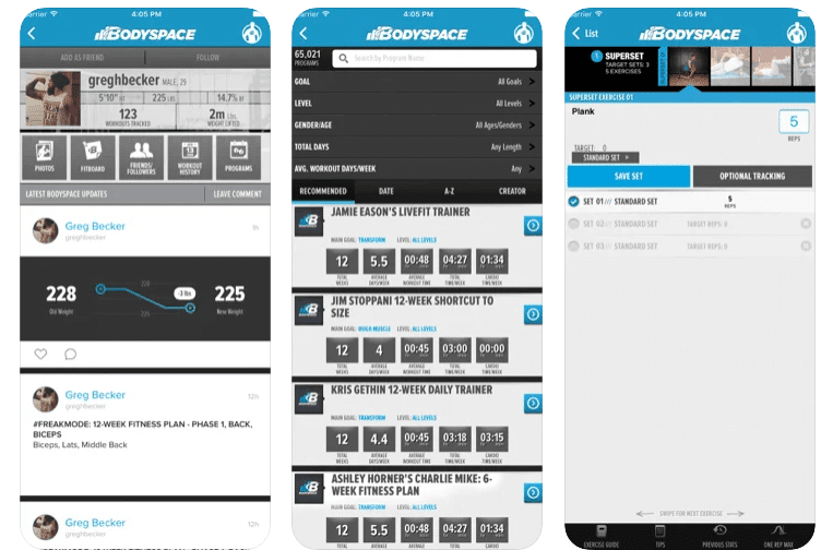 bodyspace App di Bodybuilding per Android e iOS