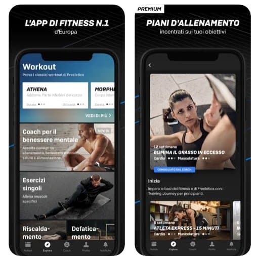 freeletics App di Bodybuilding per Android e iOS