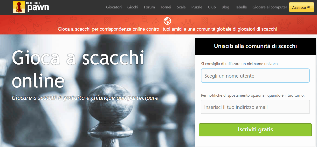 redhotpawn giochi di scacchi online