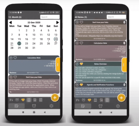 notagenda - App Android per Prendere Appunti