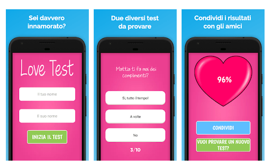 app test d'amore