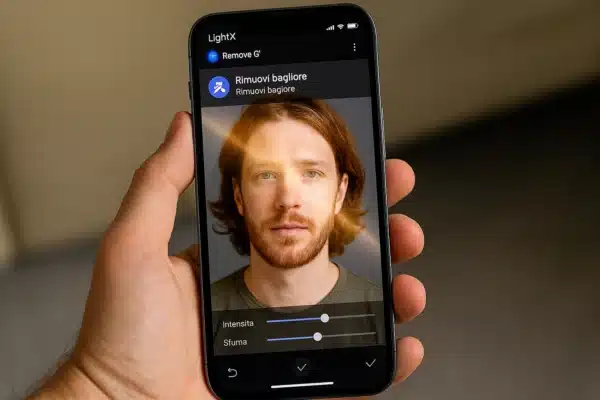  Eliminare Fascio di Luce da Foto con lightx